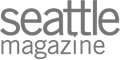 The image shows the logo for "Seattle Magazine," with the text in a sleek, sans-serif font.